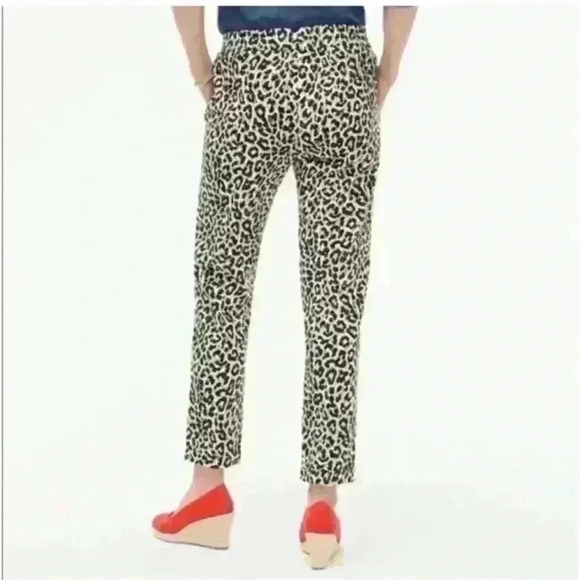 J. Crew Factory Leopard Print Pants - Picture 2 of 9